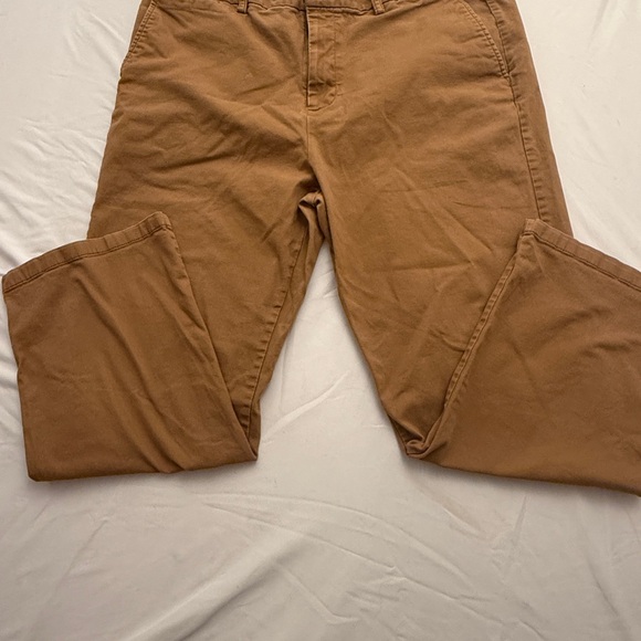Old Navy Pants Mens 40X30  Brown  Ultimate Loose Pockets Cotton Chino - Picture 2 of 11